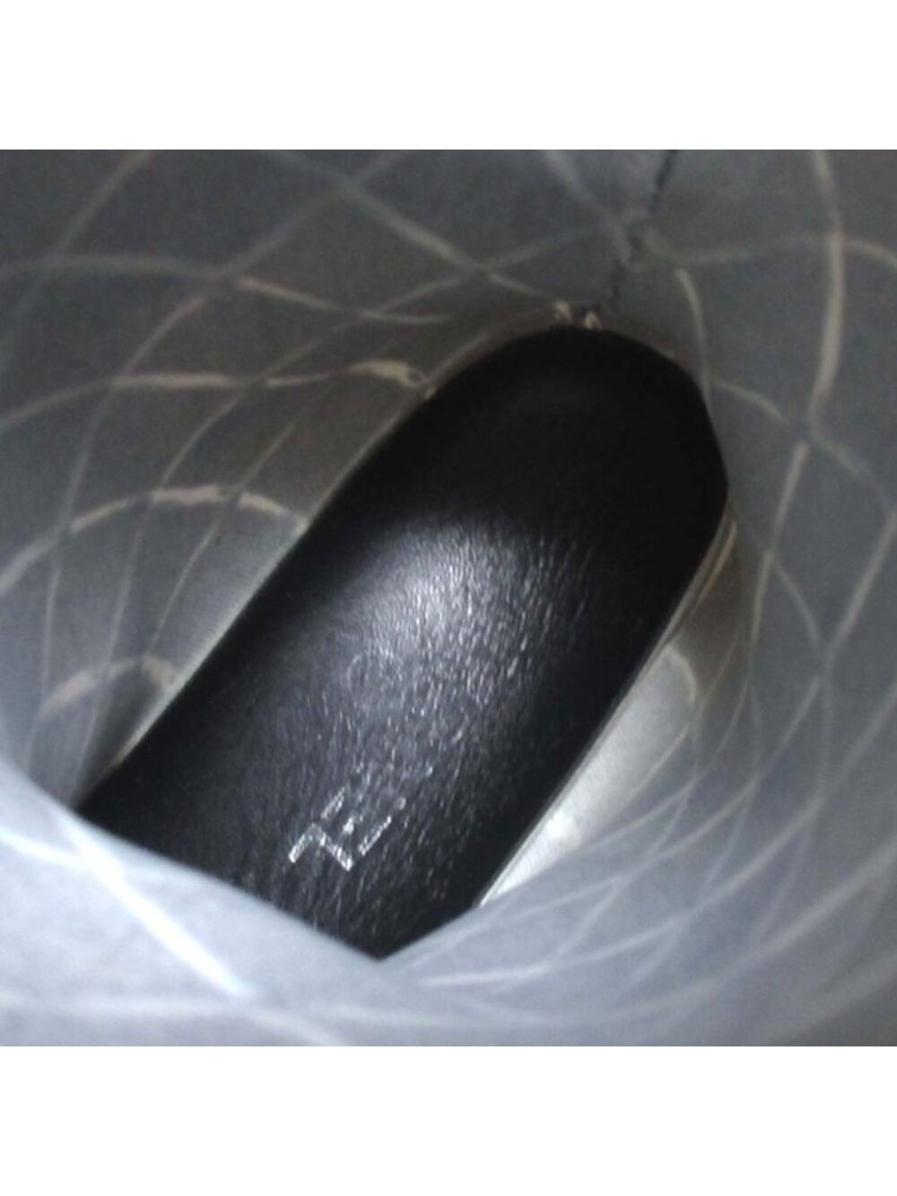 ★SOLD★ Chanel Quilted Pattern Rain Boots Size 37 Black - Picture 6 of 9